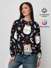 Женский свитшот / Забавный Новый Год
