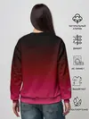 Женский свитшот / Распорядитель игры на черно розовом фоне