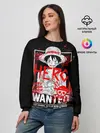 Женский свитшот / One Piece: Разыскивается Манки Д Лаффи