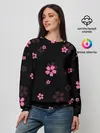 Женский свитшот / САКУРА ВИШНЯ ЛЕПЕСТКИ