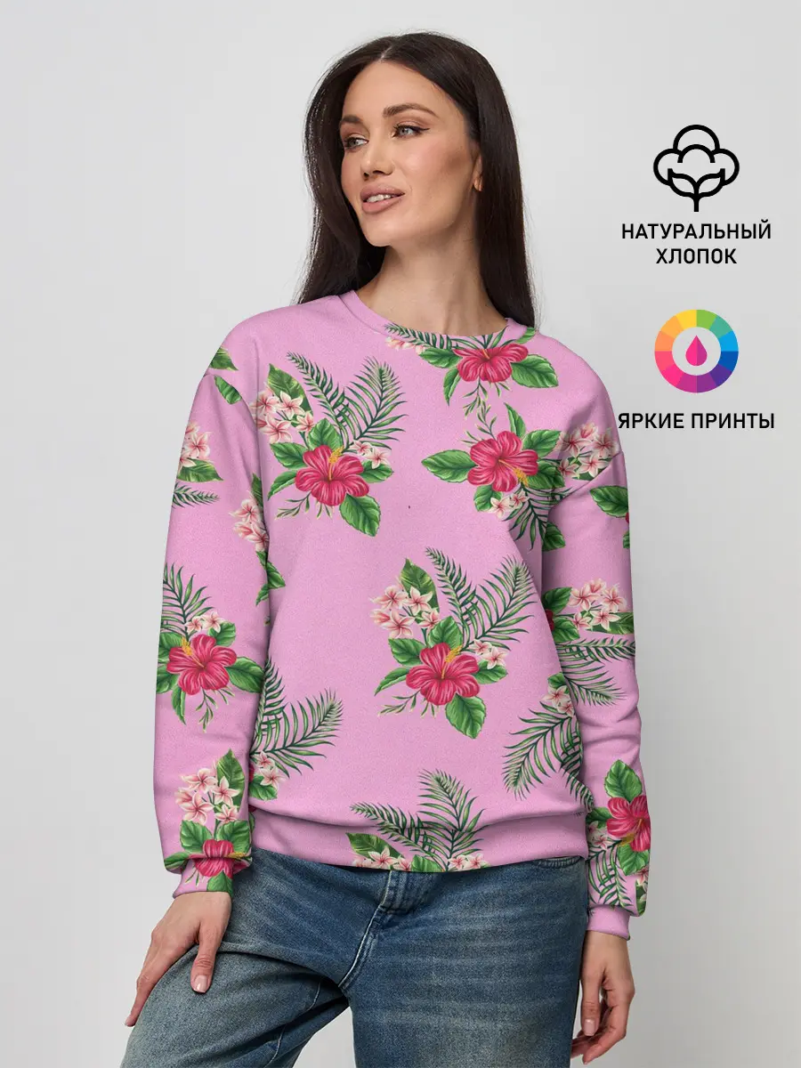 Женский свитшот / Букеты лилий