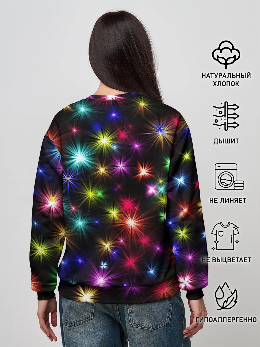 Женский свитшот / ПРАЗДНИЧНЫЕ ОГОНЬКИ