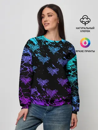 Женский свитшот / Velial Squad | neon