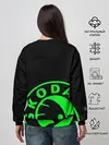 Женский свитшот / SKODA GREEN LOGO BLACK STYLE