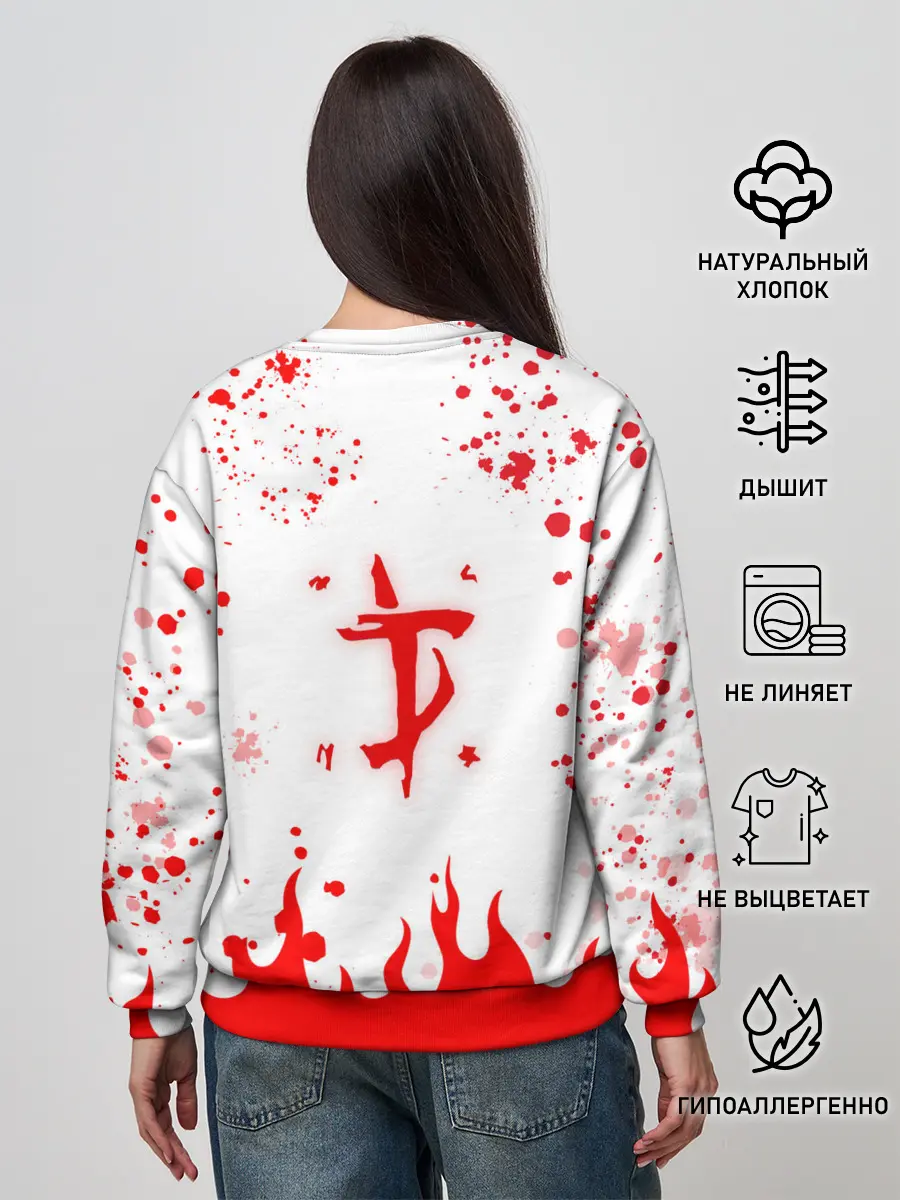 Женский свитшот / Doomguy vs Cyberdemon