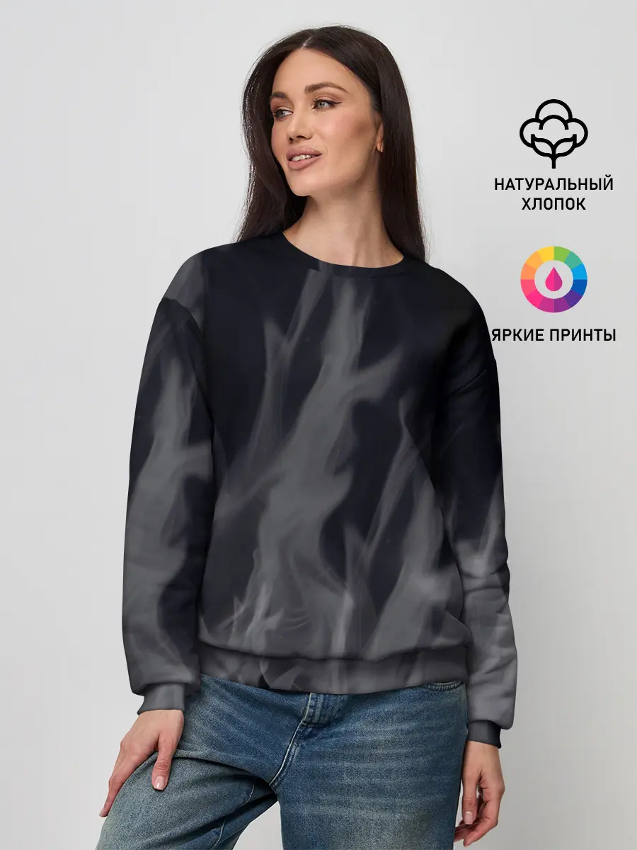 Женский свитшот / Белое пламя