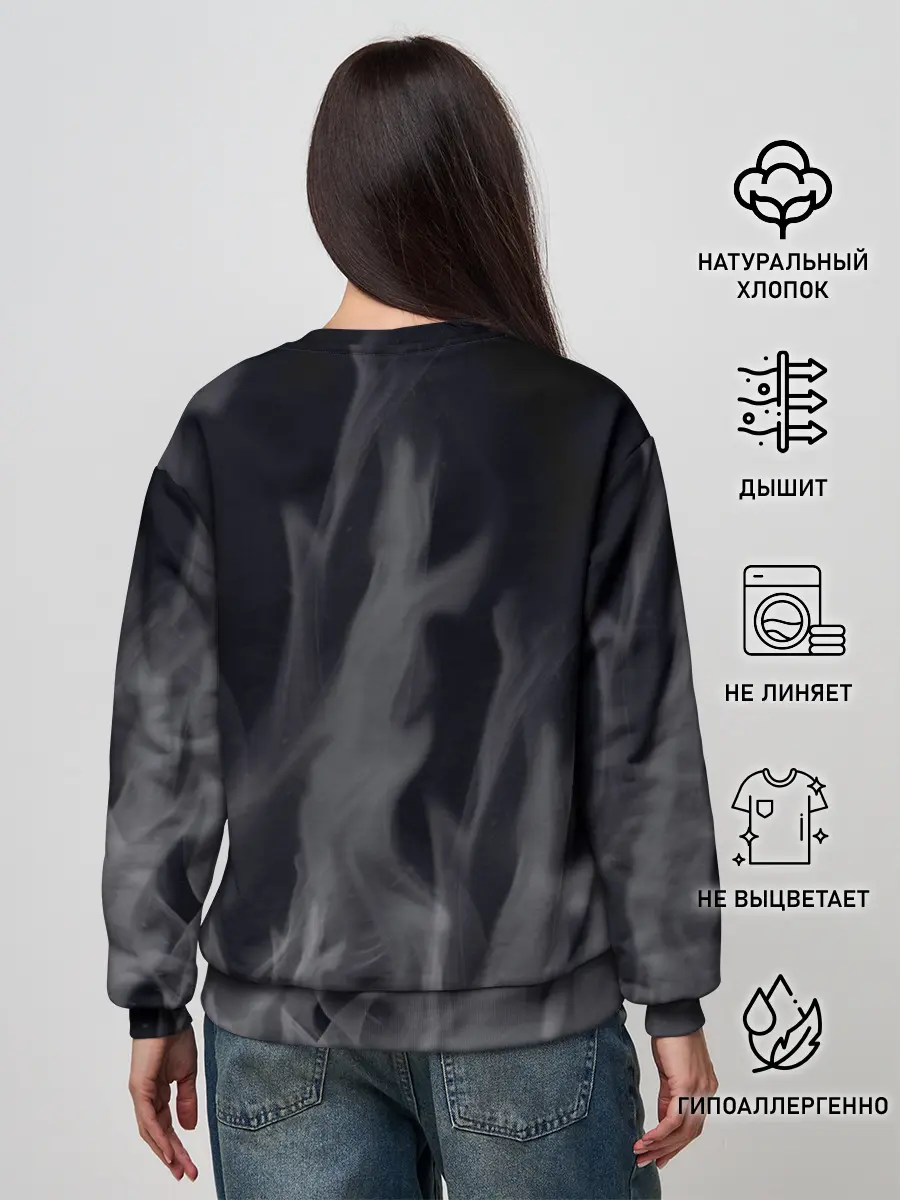 Женский свитшот / Белое пламя