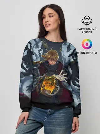 Женский свитшот / СТАЛЬНОЙ АЛХИМИК DEATH STRANDING STYLE