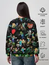 Женский свитшот / МАЙНКРАФТ ПАТТЕРН ГЕРОИ ИГРЫ