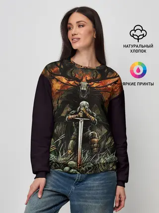 Женский свитшот / ВЕДЬМАК И МОНСТР