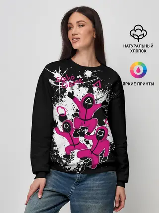 Женский свитшот / Squid game: firework