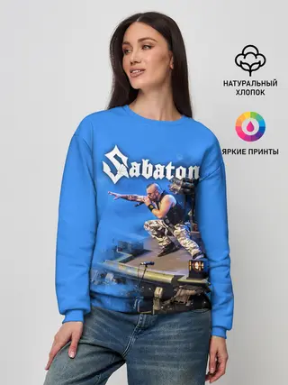 Женский свитшот / Йоаким Броден на танке Sabaton