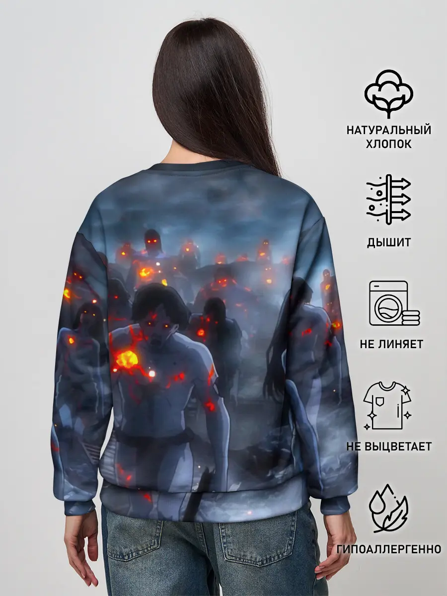 Женский свитшот / Зомби Sabaton