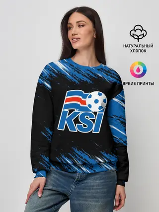 Женский свитшот / KSI ICELAND - сборная.
