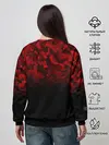 Женский свитшот / BLACK RED CAMO | RED MILLITARY