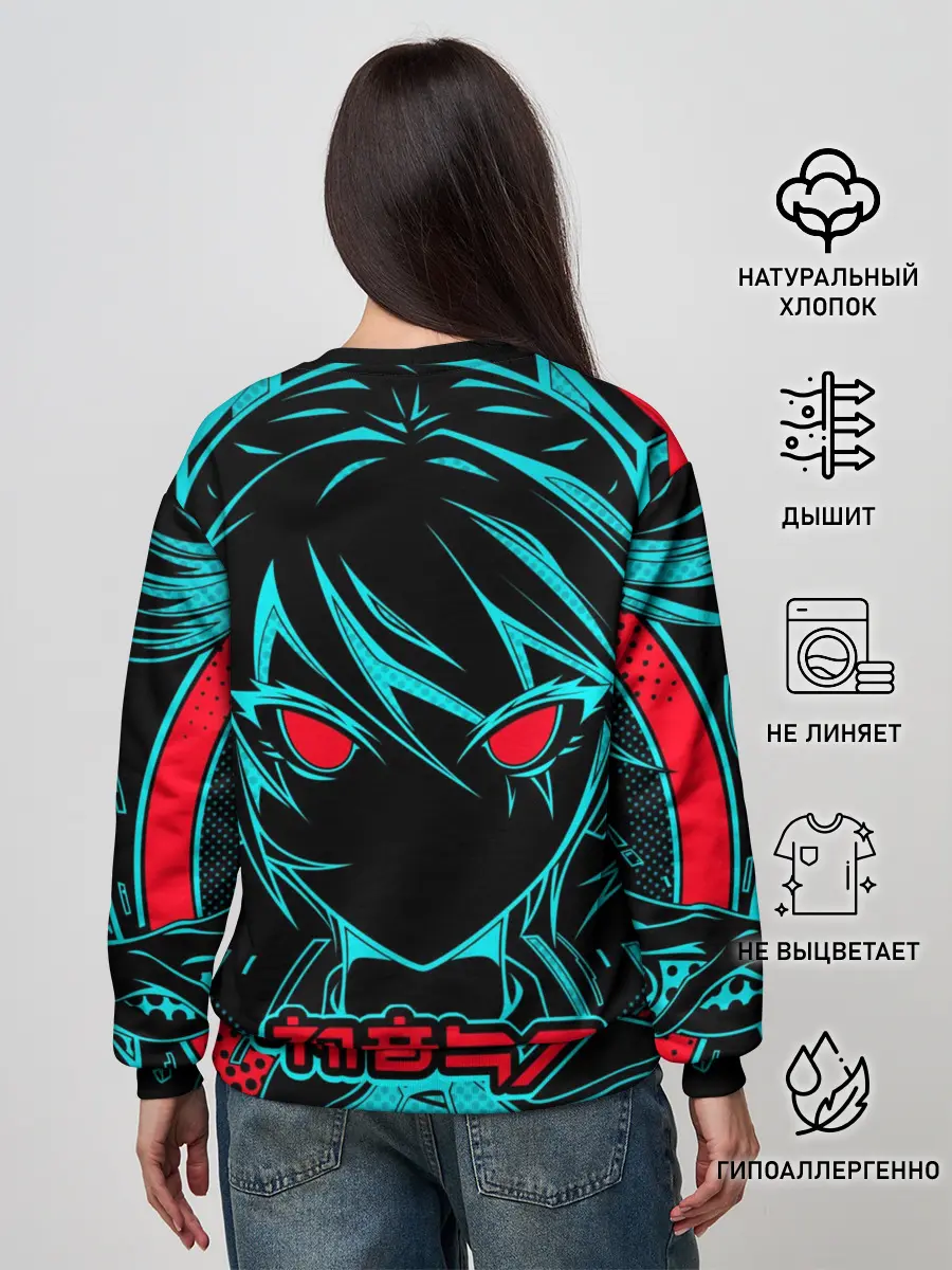 Женский свитшот / Мику Хацунэ / Hatsune Miku