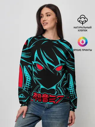 Женский свитшот / Мику Хацунэ / Hatsune Miku