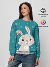 Женский свитшот / Новогодний зайчик
