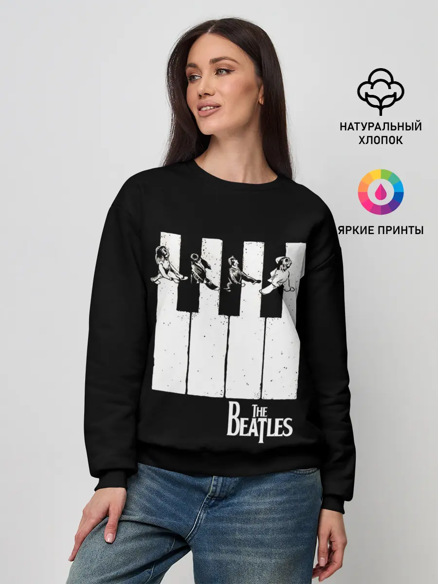 Женский свитшот / THE BEATLES ЗНАМЕНИТАЯ КАРТИНКА