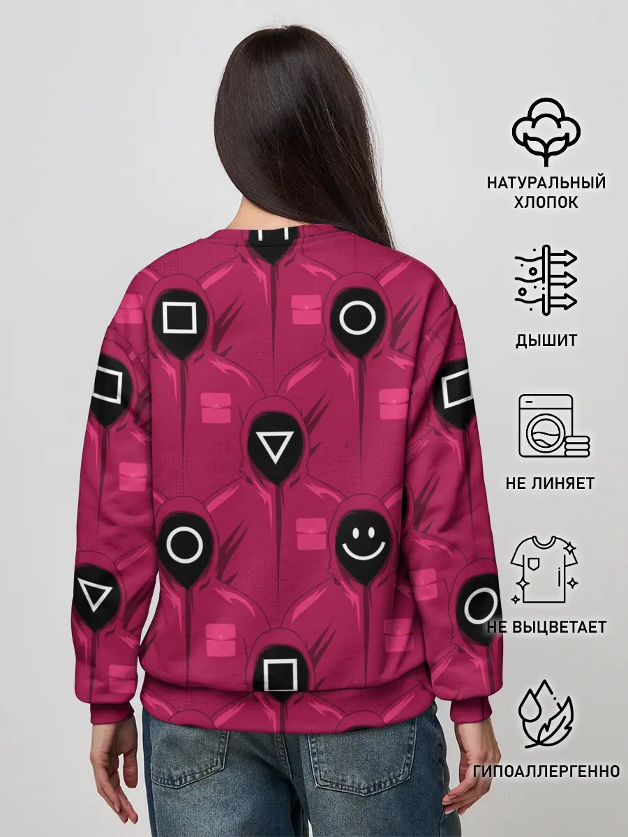 Женский свитшот / СОТРУДНИКИ ИГРЫ В КАЛЬМАРА