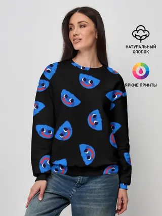 Женский свитшот / Poppy Playtime - Huggy Wuggy