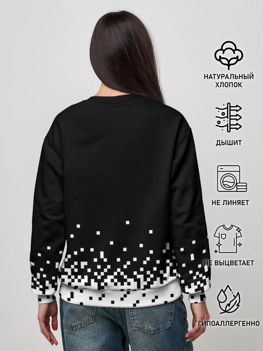 Женский свитшот / Minecraft | Майнкрафт | логотип