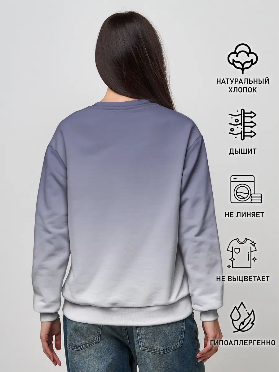 Женский свитшот / Ангус Янг чертик AC/DC