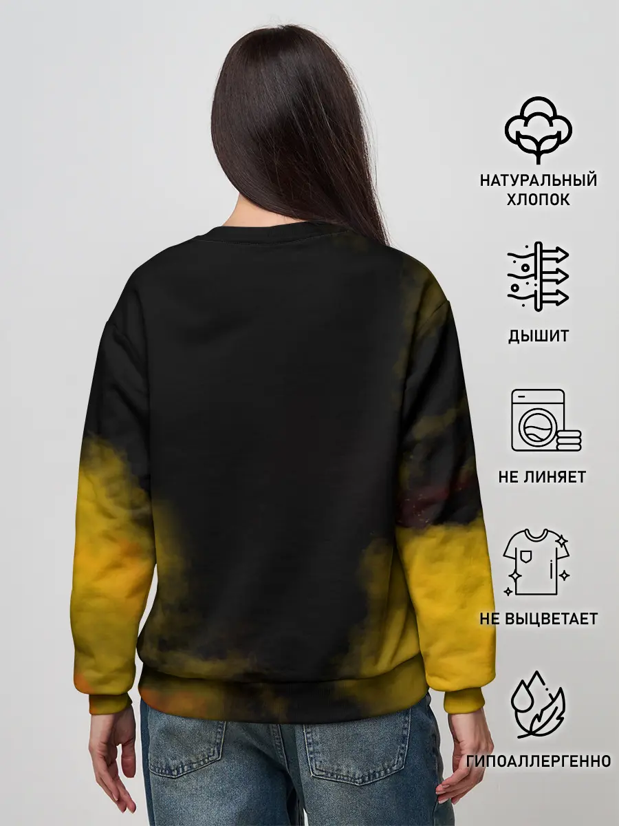 Женский свитшот / Карикатура Ангус Янг - AC/DC