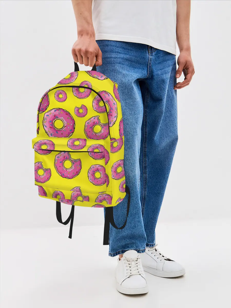 Рюкзак джинсовый / Пончики