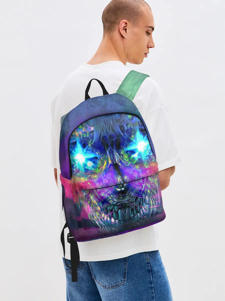 Рюкзак джинсовый / Черепок