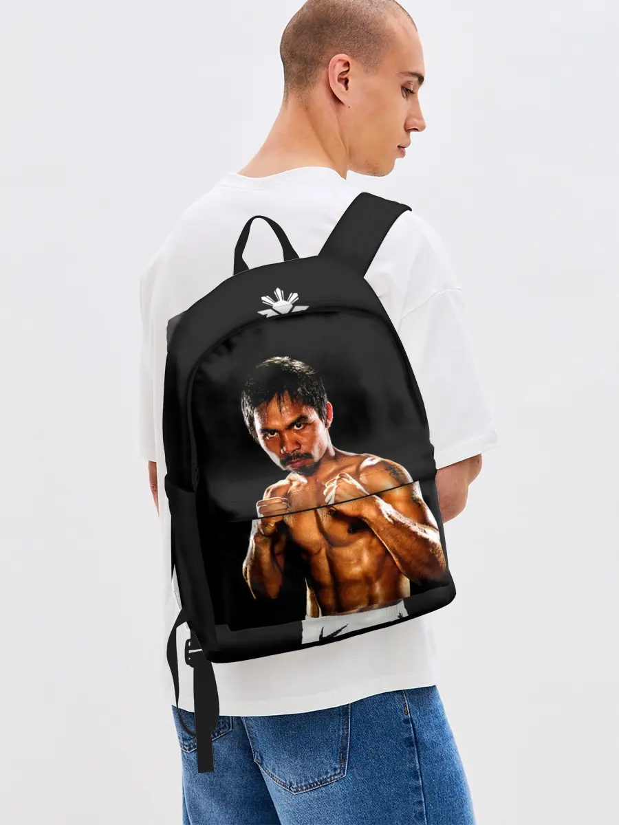 Рюкзак джинсовый / Менни Пакьяо