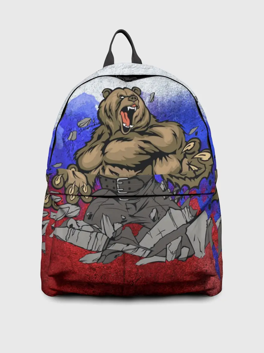 Рюкзак джинсовый / Медведь