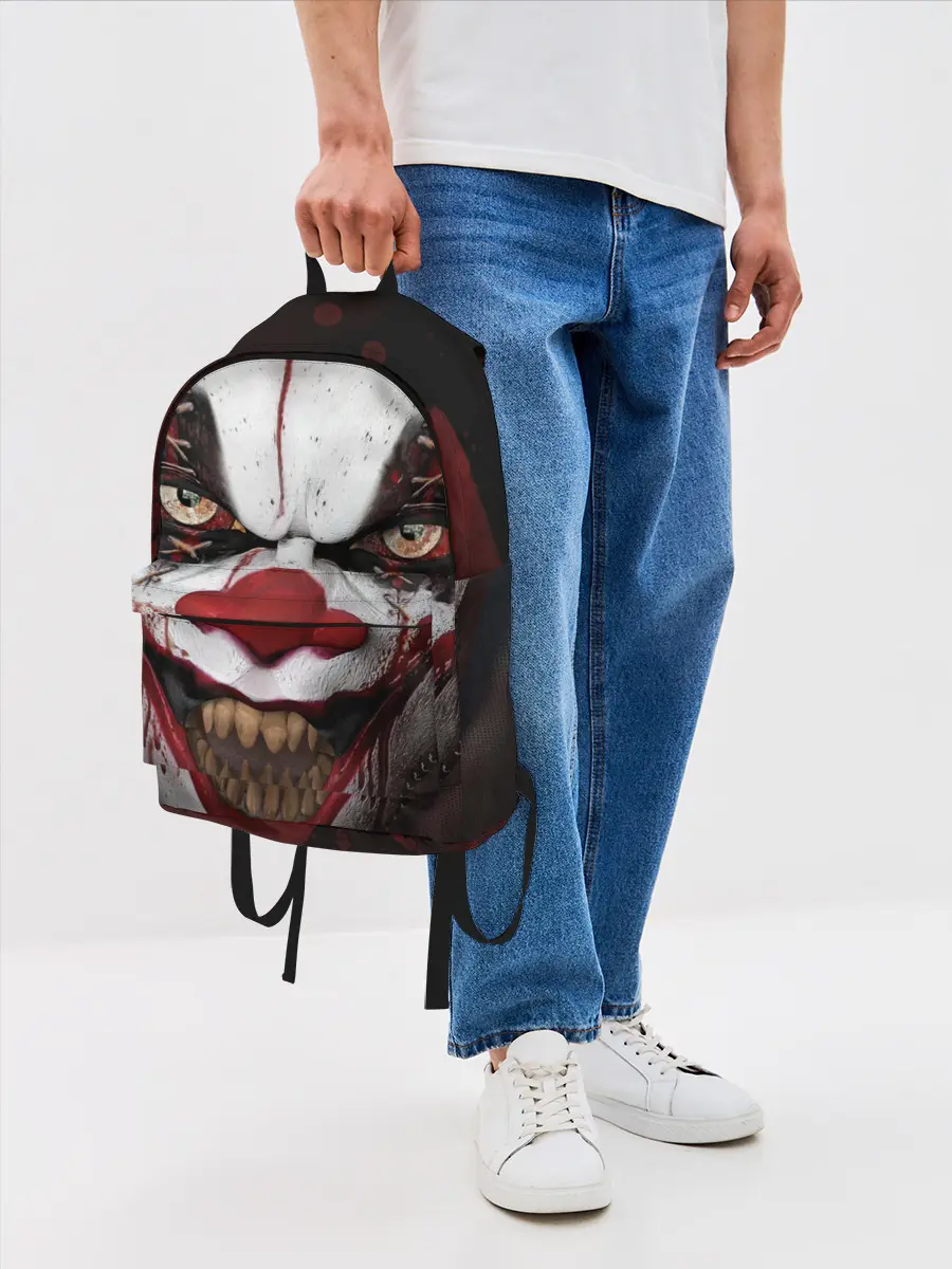 Рюкзак джинсовый / Зомби клоун
