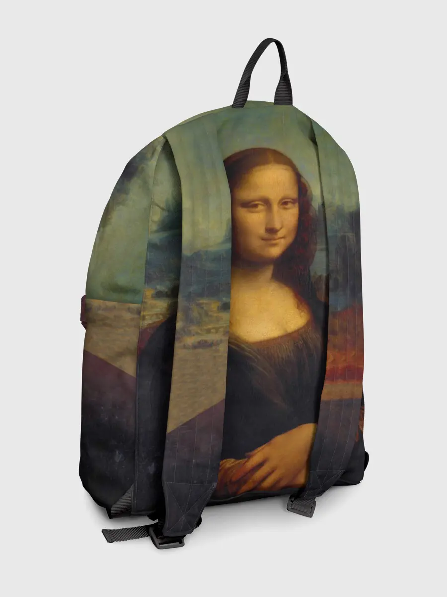 Рюкзак джинсовый / Леонардо да Винчи - Мона Лиза