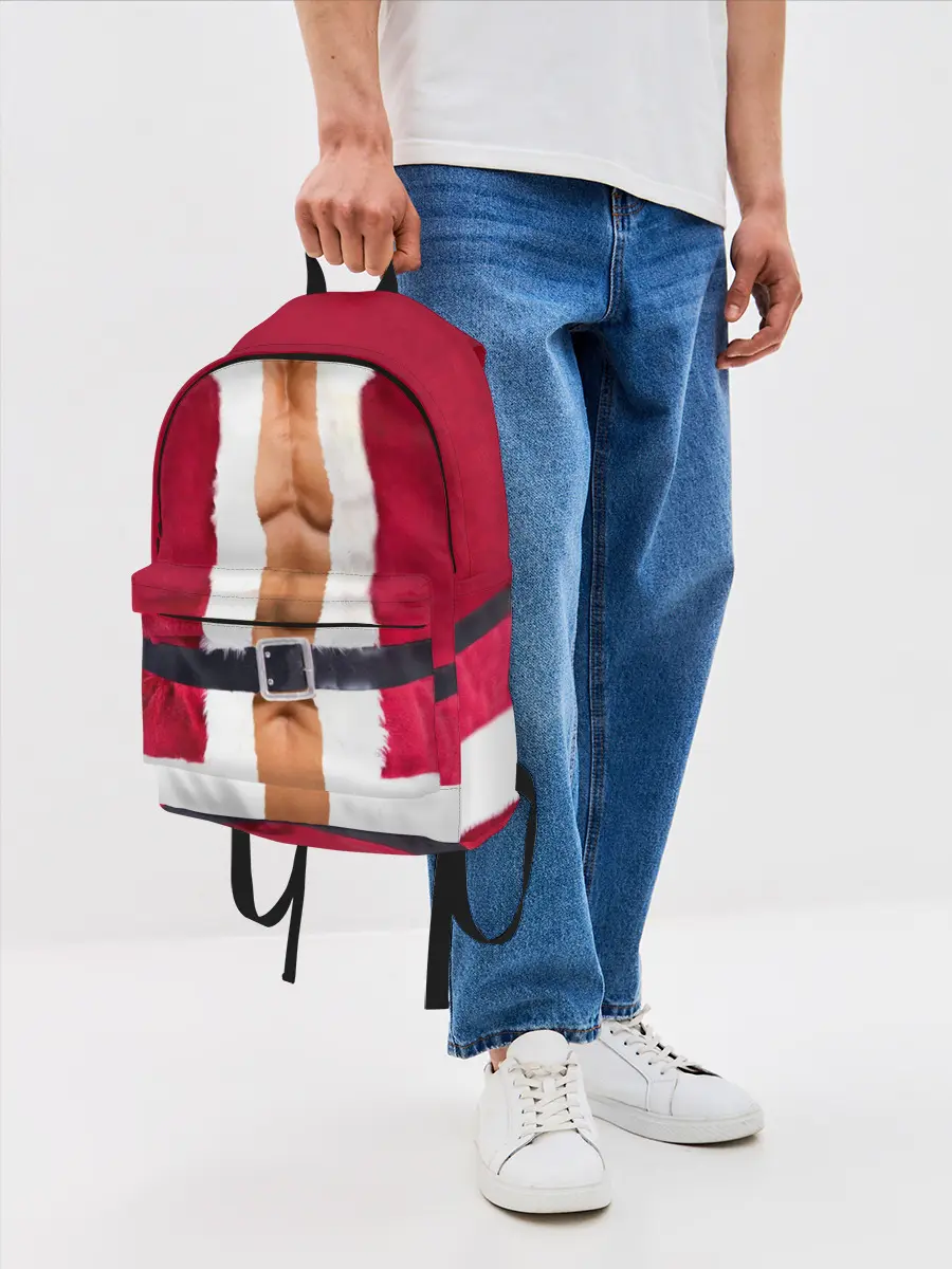 Рюкзак джинсовый / Костюм Деда Мороза