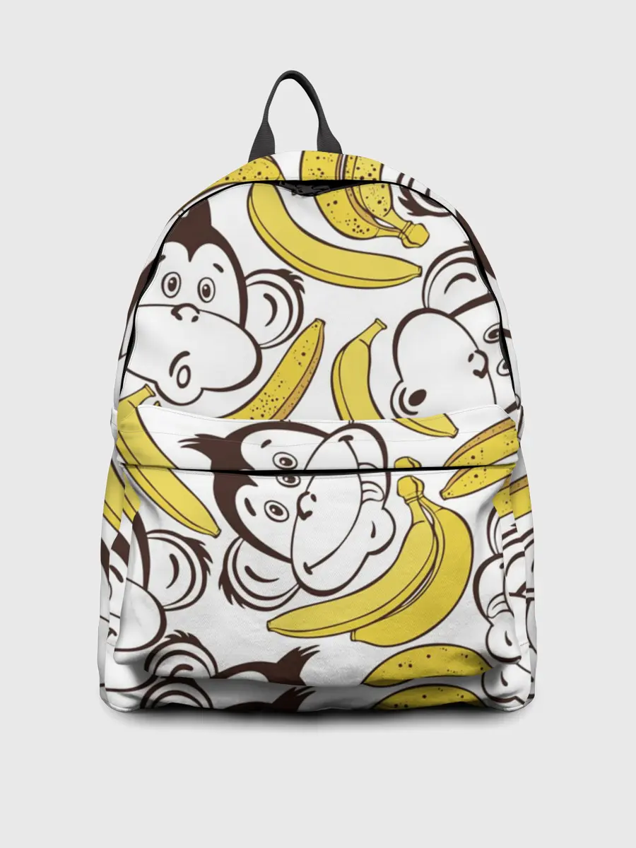 Рюкзак джинсовый / Обезьянки и бананы