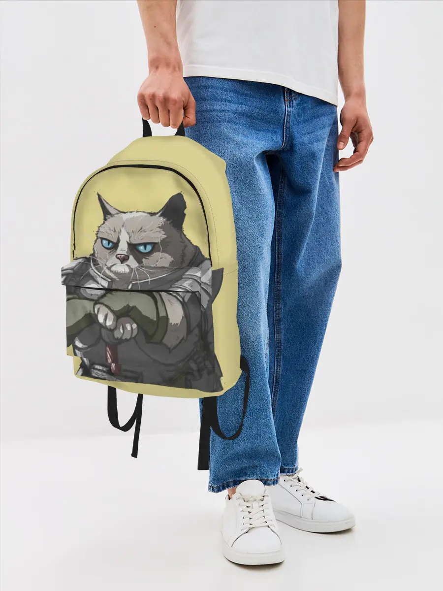 Рюкзак джинсовый / Кот