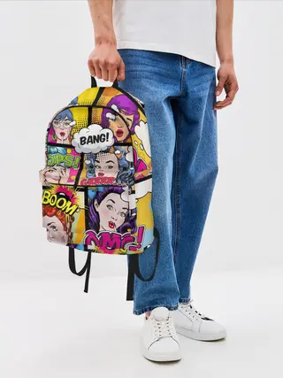 Рюкзак джинсовый / POP ART