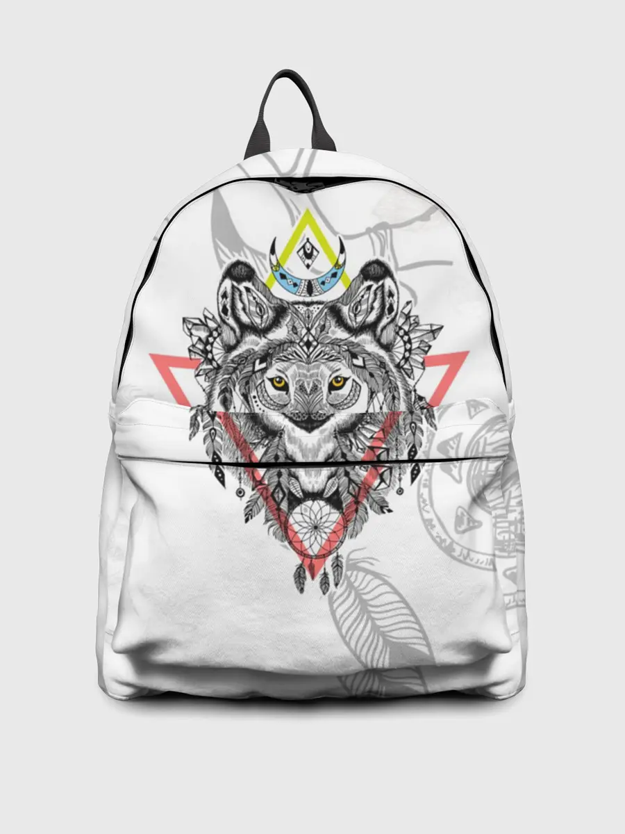 Рюкзак джинсовый / Волк