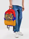 Рюкзак джинсовый / Герб и флаг Армении