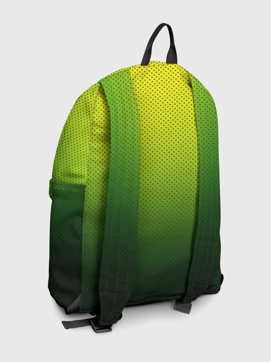 Рюкзак джинсовый / Зелёная текстура