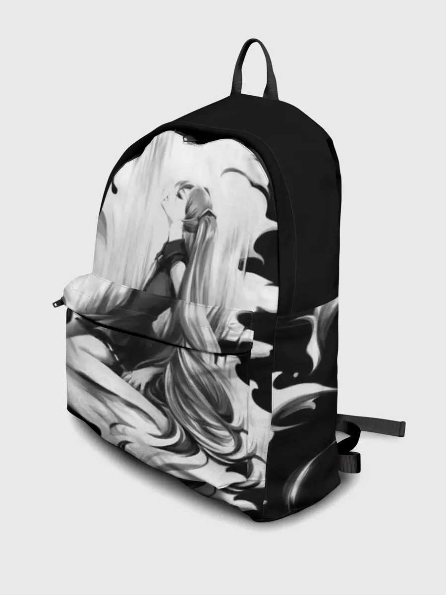 Рюкзак джинсовый / Черно-белая Мику Хацунэ