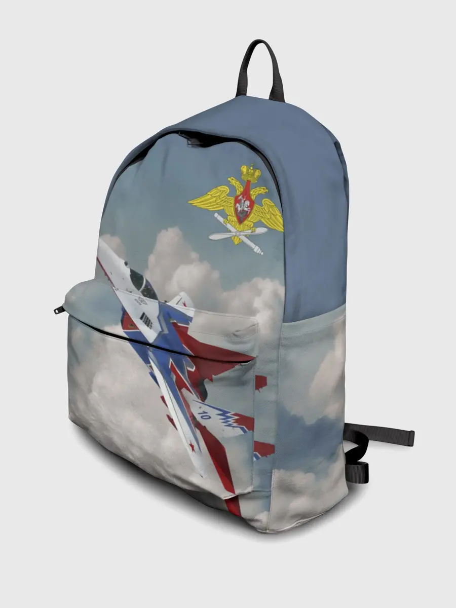 Рюкзак джинсовый / Самолёт