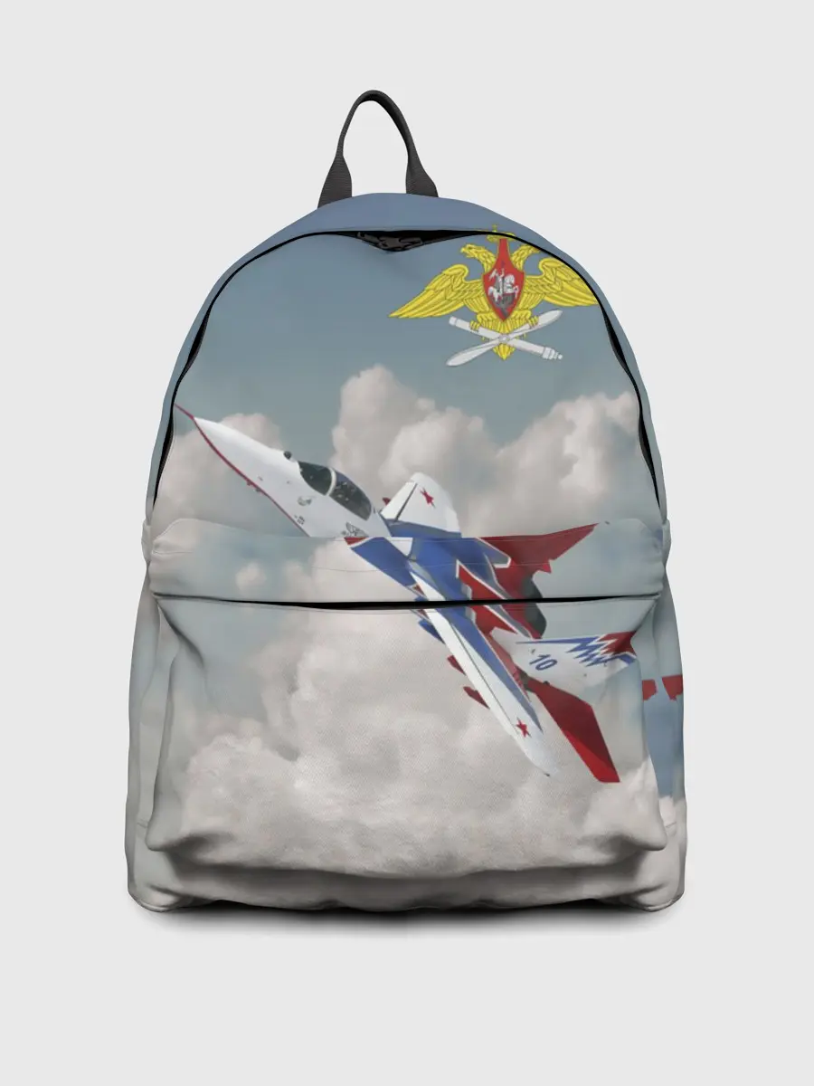 Рюкзак джинсовый / Самолёт