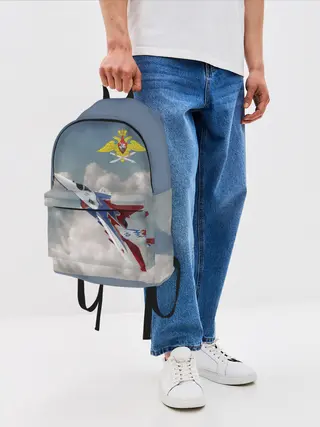 Рюкзак джинсовый / Самолёт