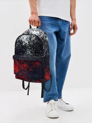 Рюкзак джинсовый / Брызги красок