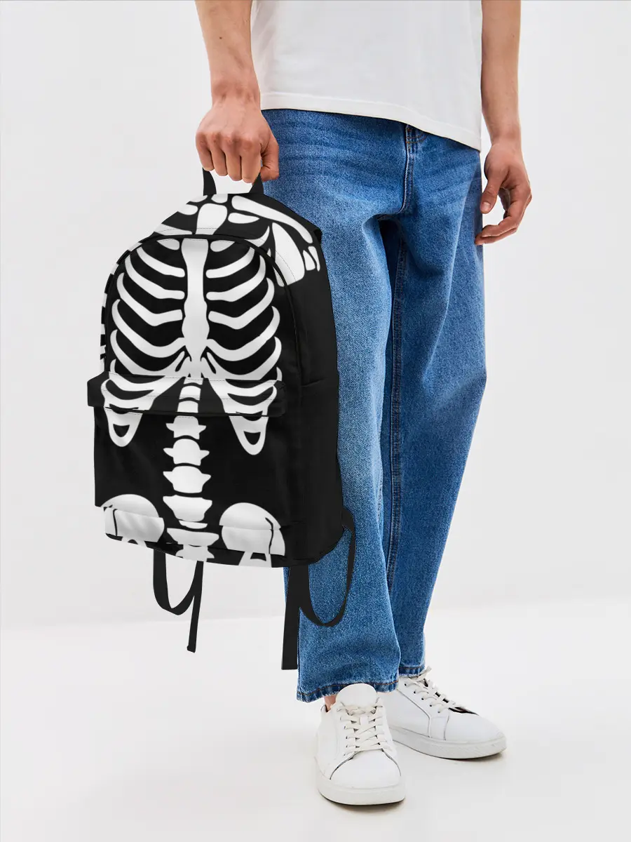 Рюкзак джинсовый / Скелет
