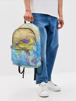 Рюкзак джинсовый / Карта 10