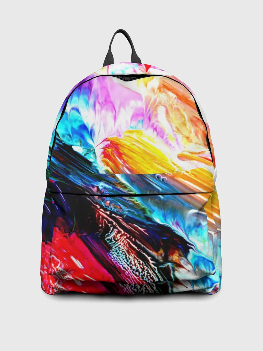 Рюкзак джинсовый / Абстракция красок