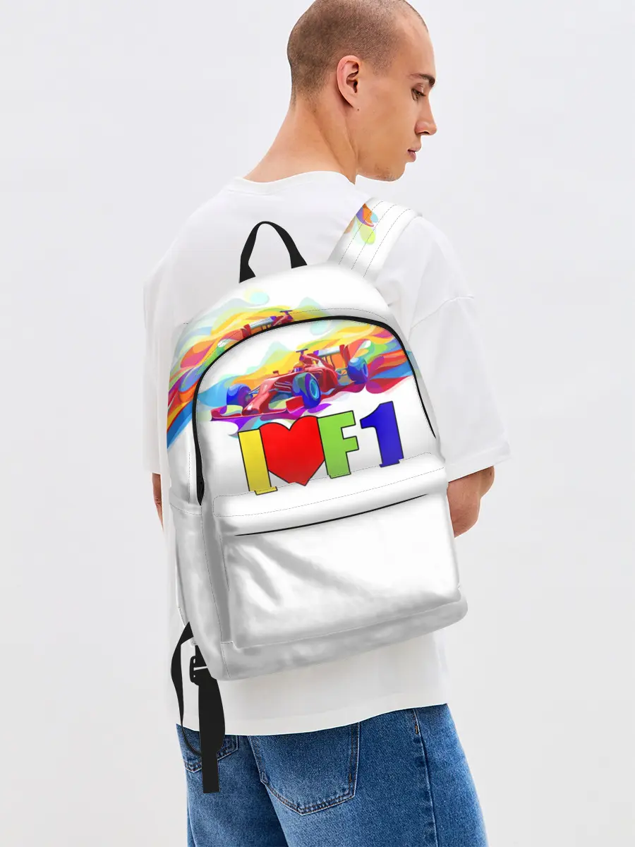 Рюкзак джинсовый / Я люблю F1